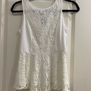 Kensie Flowy Lace Blouse